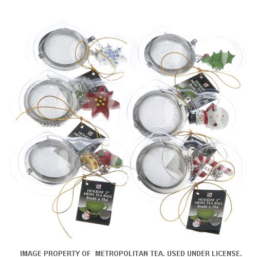 Christmas Mesh Tea Balls : Six Designs