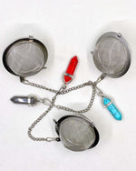 Mesh Tea Ball With Chakra Gemstone